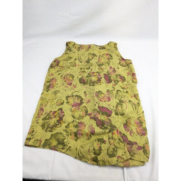 Click by Color‎ Me Cotton Large Abstract Sleeveless Cotton Blouse - Picture 9 of 9